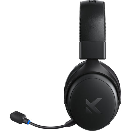 Mchose v9 wireless over-ear gaming headset (zwart, pc laptop playstation switch smartphone, 2.4g bluetooth wired type-c)