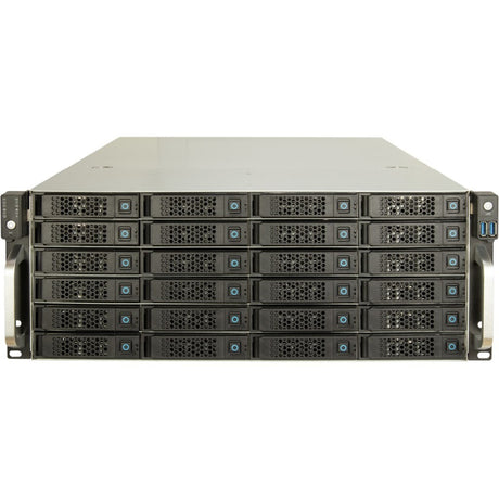 Inter-tech 4u 4724 rack behuizing (zwart | 2x usb-a)