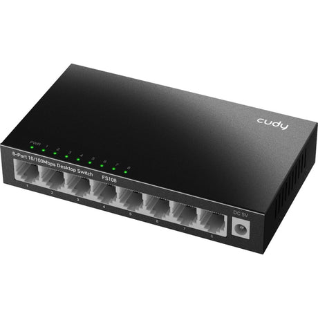 Cudy 8-port 10 100 mbps desktop switch (zwart)