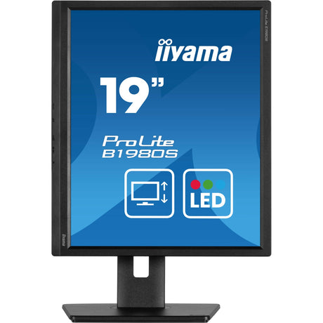 Iiyama prolite b1980s-b1 19 monitor (zwart, hdmi, displayport)
