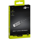 Goobay usb-c naar micro-usb adapter (grijs)