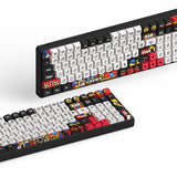 Iqunix f97 graffiti diary wireless mechanical keyboard (zwart, us lay-out (qwerty), cherry mx brown, 96%, rgb leds, hot-swappable, pbt, 2.4ghz | bluetooth 5.1 | usb-c)