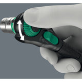 Wera 8000 c black edition zyklop speed ratel met 1 2 aandrijving (zwart groen)