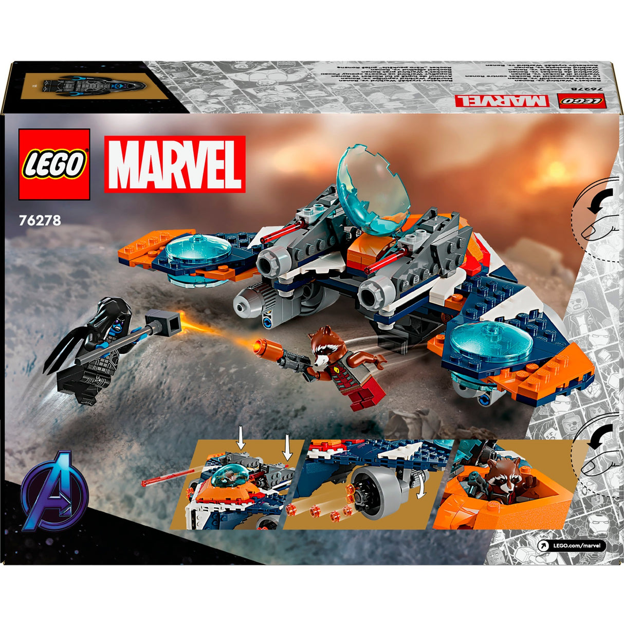 Lego marvel - rockets warbird vs. ronan constructiespeelgoed (76278)