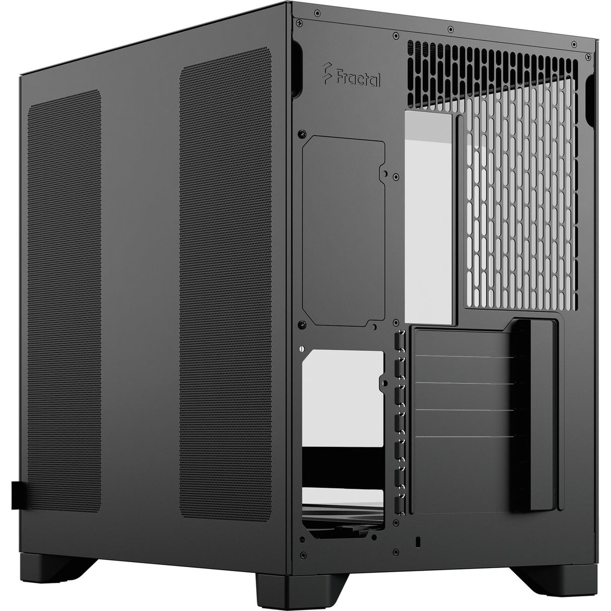 Fractal design pop 2 vision midi tower behuizing (zwart | 1x usb-a | 1x usb-c | tempered glass)