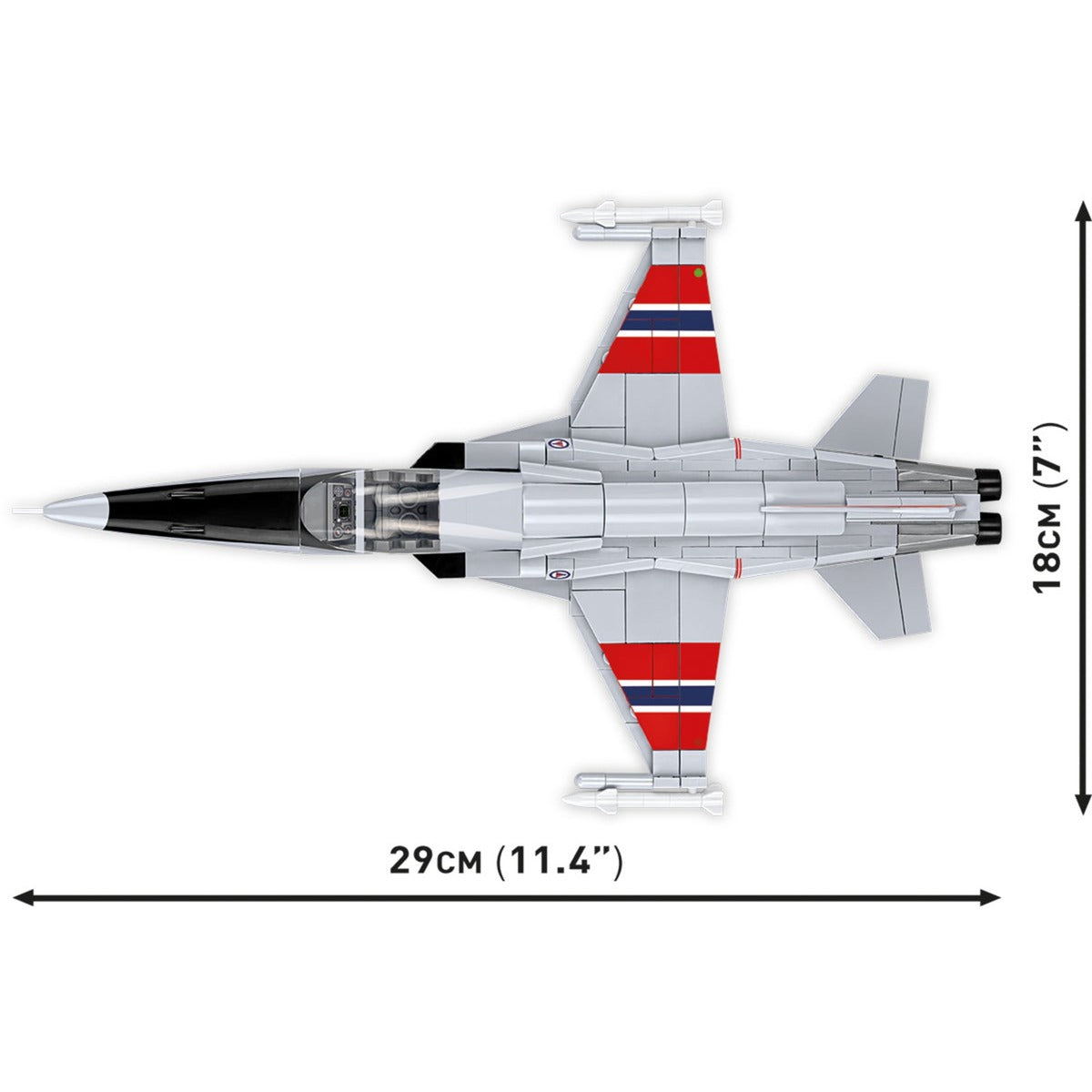 Cobi armed forces - northrop f-5a freedom fighter constructiespeelgoed (schaal 1:48)