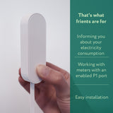 Ty frient electrici meter interface 2, p1 energiebesparing (wit, zigbee 3.0)