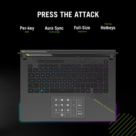 Asus rog strix g16 g614fr-s5213w 16 gaming laptop (grijs groen | ryzen 9 9955hx | rtx 5070 ti | 32 gb | 1 tb ssd)
