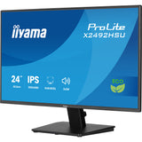 Iiyama prolite x2492hsu-b1 24 monitor (zwart (mat), hdmi, displayport, 2x usb-a)