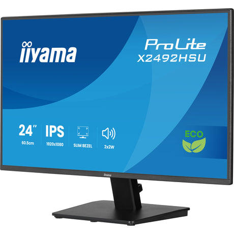Iiyama prolite x2492hsu-b1 24 monitor (zwart (mat), hdmi, displayport, 2x usb-a)