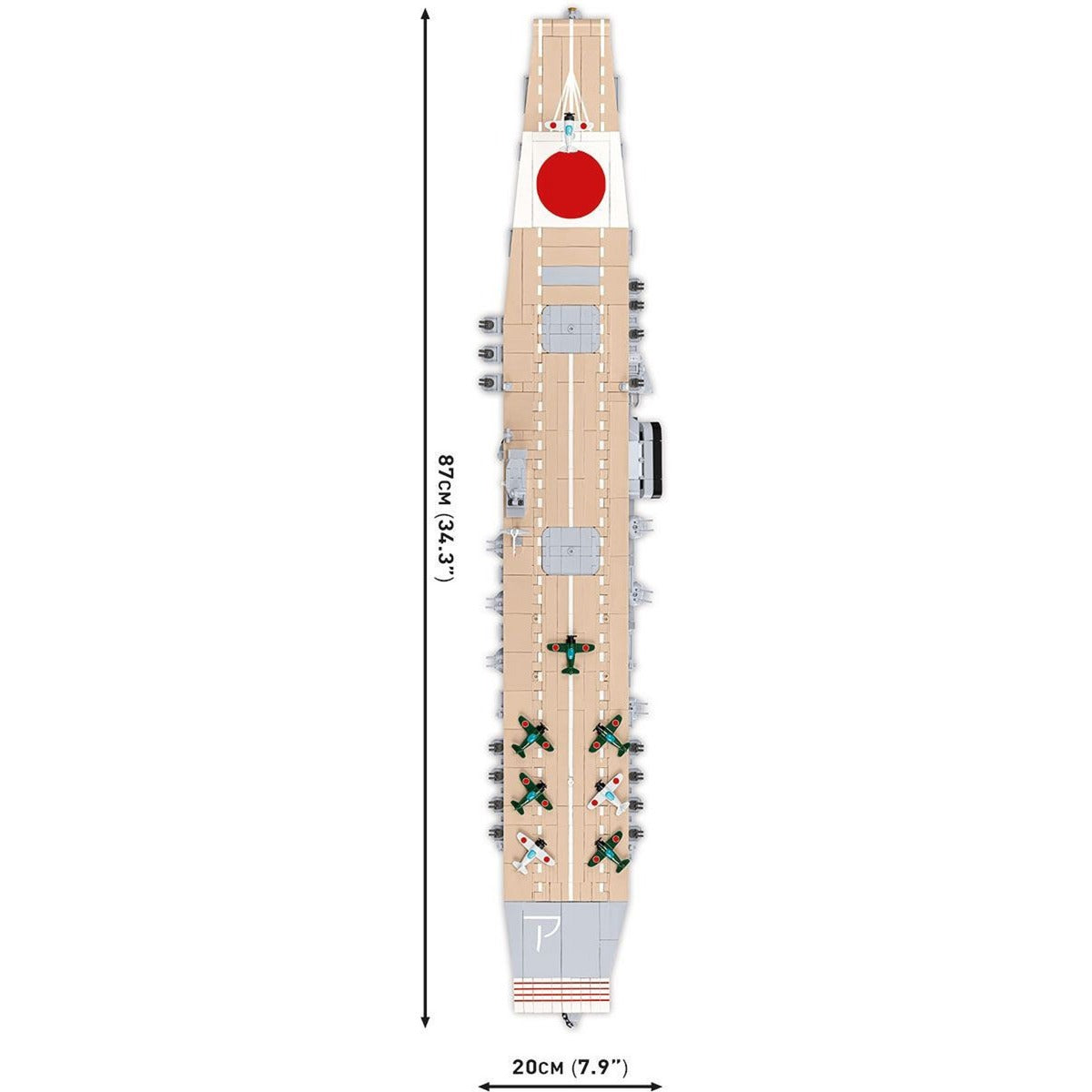 Cobi akagi aircraft carrier constructiespeelgoed (schaal 1:300)