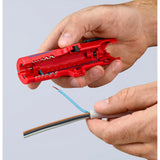 Knipex universele kabelstripper 1685125sb kabelstrip- ontmantelingsgereedschap (rood blauw)