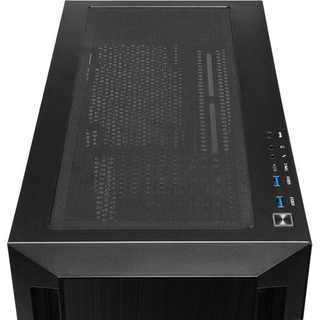 Chieftec apex q midi tower behuizing (zwart | 2x usb-a | 1x usb-c)