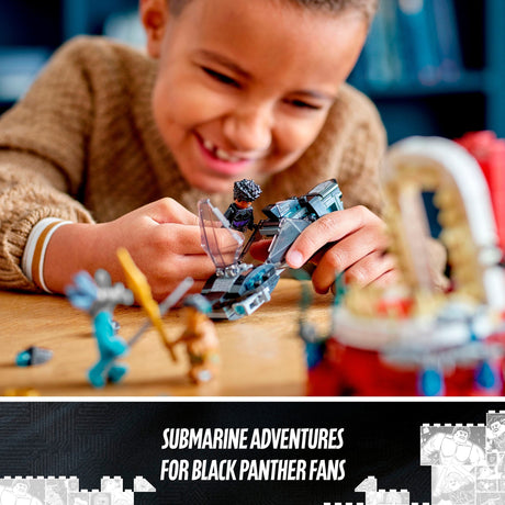 Lego marvel - koning namor’s troonzaal constructiespeelgoed (76213)
