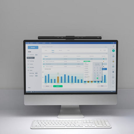Act connectivity dimbare monitor led lichtbalk led bar (zwart, usb-voeding, 3000k-6500k)