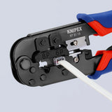Knipex 975110 - krimptang rj11 12 (6pin 9.65mm) - rj45 (8pin 11.68mm)