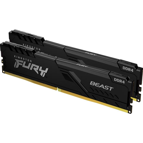 Kingston fury beast 16 gb ddr4-3600 (2x 8 gb) werkgeheugen (zwart, kf436c17bbk2 16, xmp 2.0)
