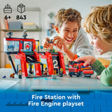 Lego city brandweerkazerne en brandweerauto - 60414