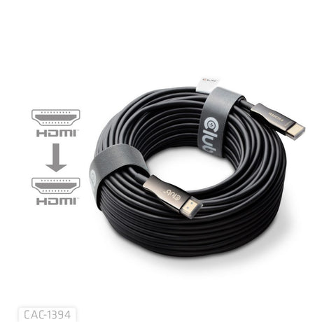 Club 3d actieve optische hdmi kabel (zwart, 100 meter)