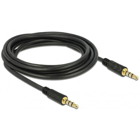 Delock 3,5 mm male > 3.5 mm male kabel (zwart, 3 meter)