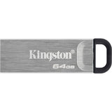 Kingston datatraveler kyson 64 gb usb-stick (zilver, dtkn 64gb)
