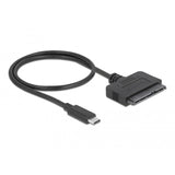 Delock usb type-c converter to 22 pin sata 6 gb s (zwart)