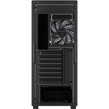 Sharkoon vk3 rgb midi tower behuizing (zwart | 2x usb-a | rgb | tempered glass)