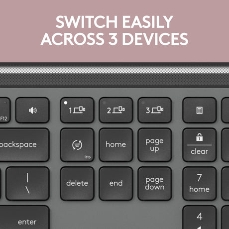 Logitech mk950 signature slim draadloze desktopset (grafiet, us-international lay-out (qwerty), 400 - 4000 dpi)