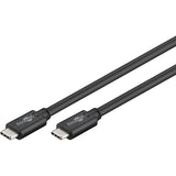 Goobay sync charge super speed usb-c kabel (zwart, 1,5 meter)