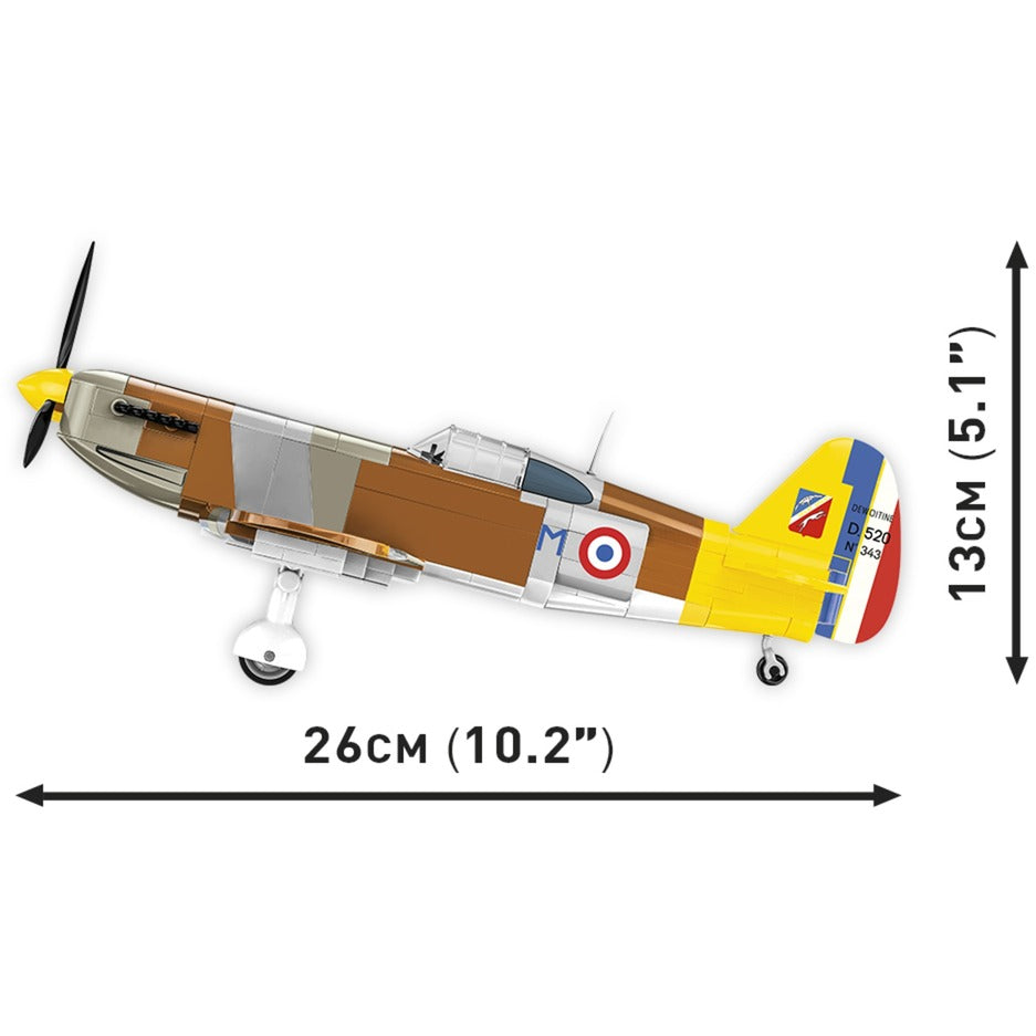 Cobi historical collection - dewoitine d.520 constructiespeelgoed (schaal 1:32)