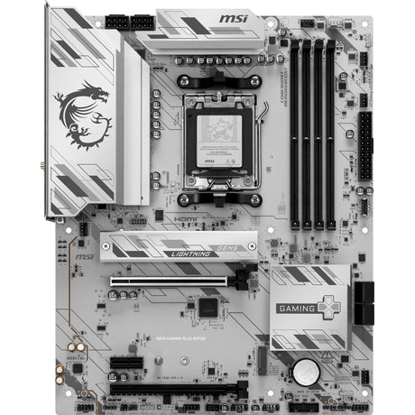 Msi b850 gaming plus wifi6e socket am5 moederbord (raid, 2.5gb-lan, wi-fi 6e, bt, sound, atx)