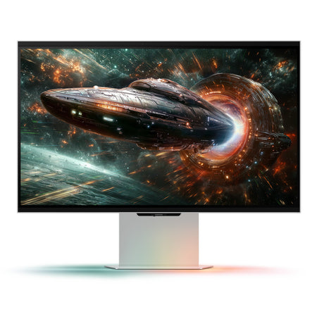 Samsung odyssey 3d g90xf 27 4k ultra hd gaming monitor (zilver, 1x displayport, 2x hdmi, 2x usb-a, 165 hz)