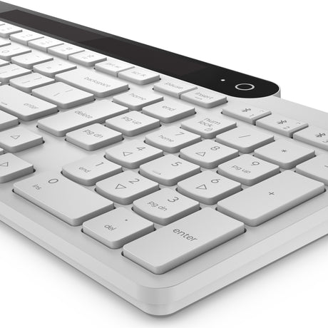 Lenovo 800 self-charging bluetooth keyboard (wit, us lay-out (qwerty), plunger, 100%, plunger switch, bluetooth 5.1, usb-c)