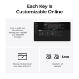 Keychron q3 he 8k magnetic switch keyboard (zwart, us lay-out (qwerty), ultra-fast lime, 80% (tkl), rgb, hot swap, 8k)
