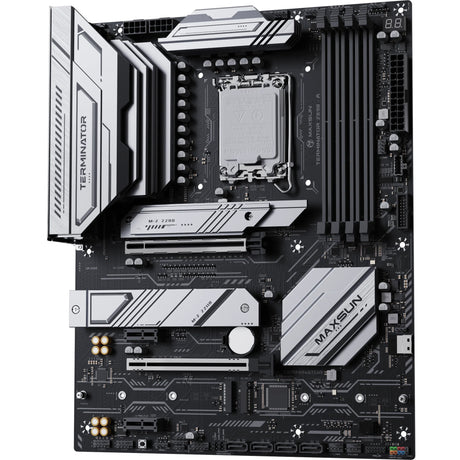 Maxsun ms-terminator z890-a socket 1851 moederbord (zwart, raid, 2.5 gb-lan, sound, atx)