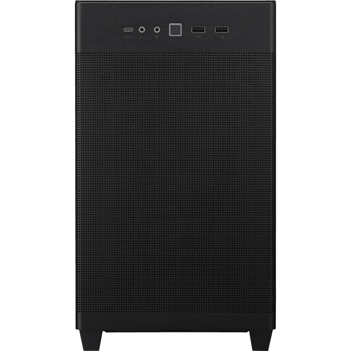 Asus prime ap201 mini tower behuizing (zwart | 2x usb-a | 1x usb-c | tempered glass)