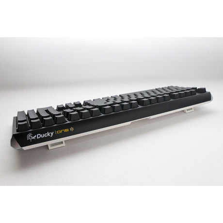 Ducky one 3 classic, toetsenbord (zwart wit, us lay-out, cherry mx blue, rgb led, double-shot pbt, hot-swappable, quack mechanics)