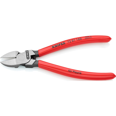 Knipex 72 01 160 zijsnijtang voor kunststof + veer 160mm