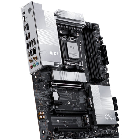Msi pro x870e-p wifi socket am5 moederbord (zwart, raid, 5gb-lan, wi-fi 7, bt, sound, atx)