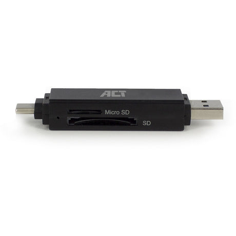 Act connectivity usb-c usb-a kaartlezer, sd micro sd (zwart)