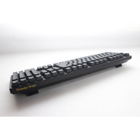 Ducky origin phantom black, toetsenbord (zwart, us lay-out, cherry mx blue, hot swap, pbt double-shot keycaps)