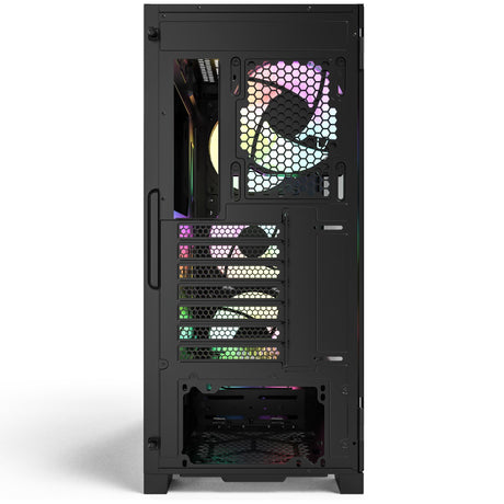 Montech air 1000 premium midi tower behuizing (zwart | 3x usb-a | tempered glass)