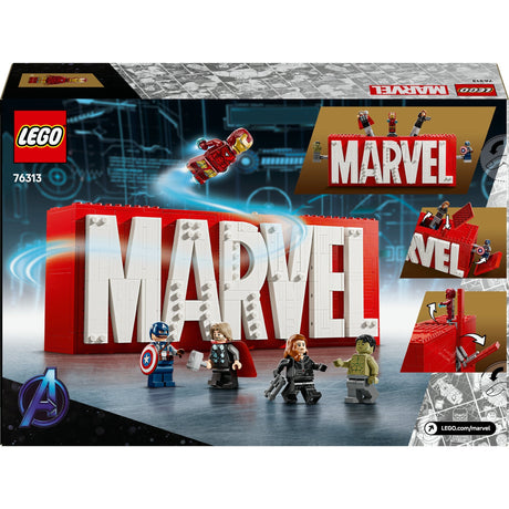 Lego marvel: marvel logo en minifiguren verzamelset - 76313