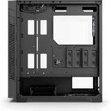 Sharkoon s25-w2 argb midi tower behuizing (zwart | 2x usb-a | 1x usb-c | rgb | tempered glass)