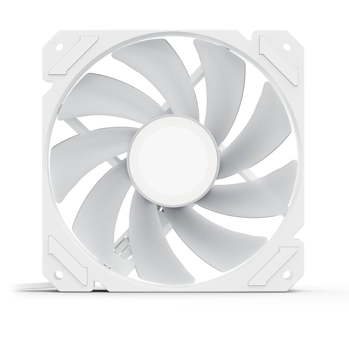 Sharkoon shark mirror rgb pwm case fan (wit, 120 x 120 x 25 mm)
