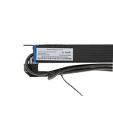 Dsi 19 inch 8 voudige stekkerdoos met schakelaar stekkerdoos (zwart, voor 8 stekkers)
