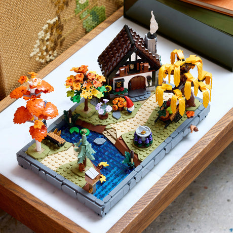 Lego icons herfsttuin met cottage herfstdecoratie - bouwpakket voor volwassenen - 11372