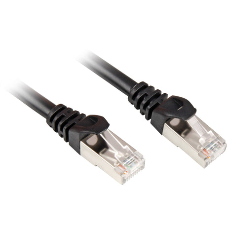 Sharkoon netwerkkabel sftp, rj-45 met cat.6 (zwart, 2 meter)