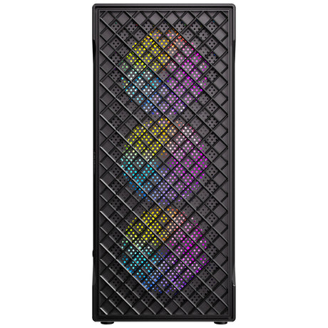 Antec vx320 argb midi tower behuizing (zwart | 3x usb-a | tempered glass)