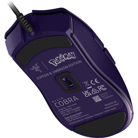 Razer cobra – pokémon espeon umbreon edition gaming muis (lila meerkleurig, 8500 dpi, chroma rgb)